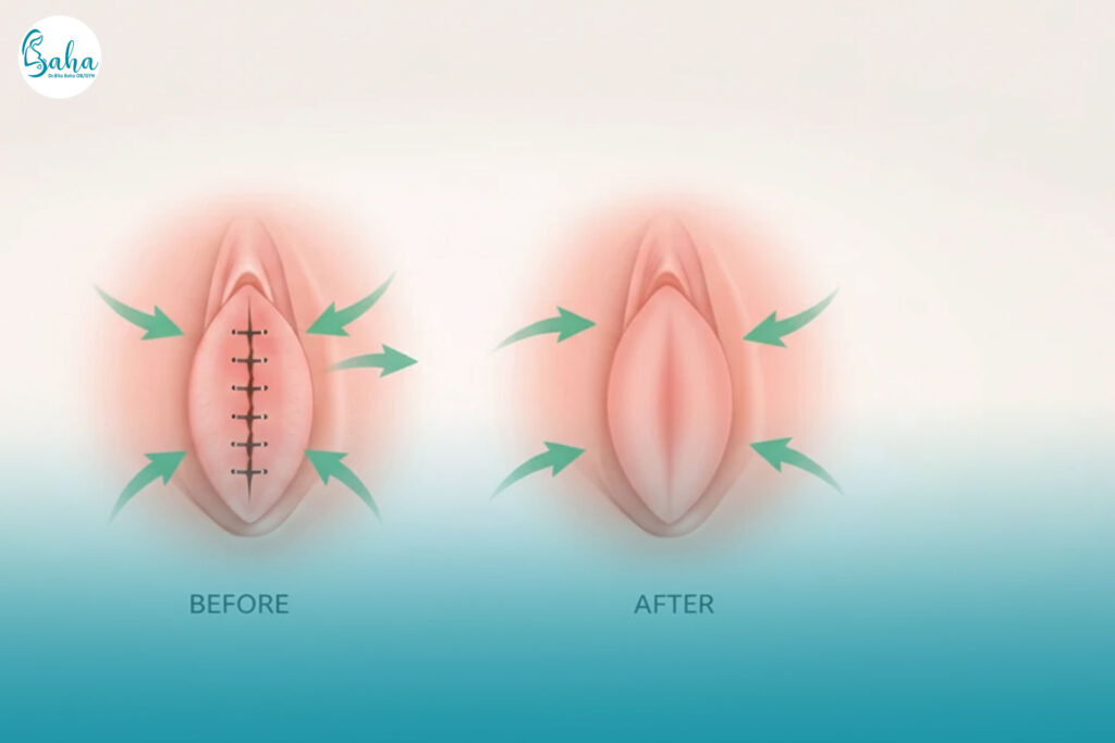 علائم خوب شدن بخیه واژن